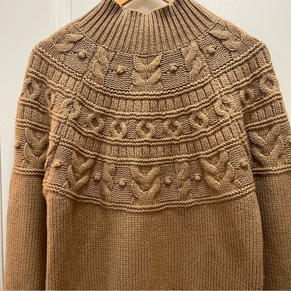 Banana Republic Couronne Cotton Blend Cable Knit Sweater - Picture 4 of 12